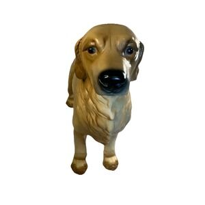Large Vintage Goebel West Germany Porcelain Golden Retriever 24" X 11" Mint Comd